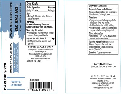 Image Description (On The Go Hand Sanitizer White Jasmine 70vv 10 mL)